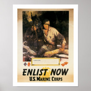 Poster S'inscrire maintenant - US Marine Corps
