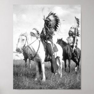 Poster Sioux Chiefs Edward S Curtis 1905