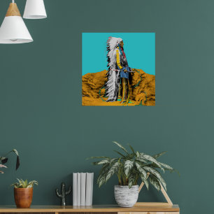 Poster Sioux Lakota d'Amérique