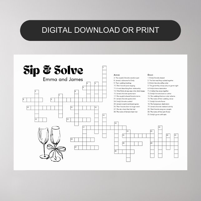 Poster Sip and Solssword Modèle Digital ou Print (Créateur téléchargé)
