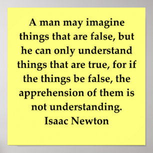Poster sir isaac newton quote