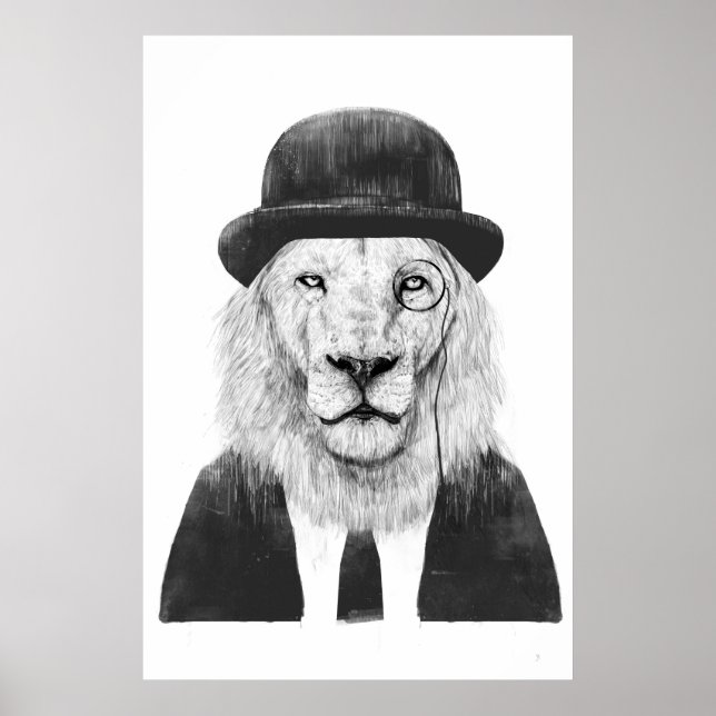 Poster Sir lion (Devant)