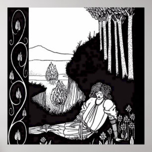 Poster « Sir Palamede le Sarrasin » par Aubrey Beardsley