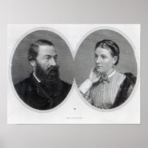Poster Sir Samuel et Lady Florence Baker, 1866