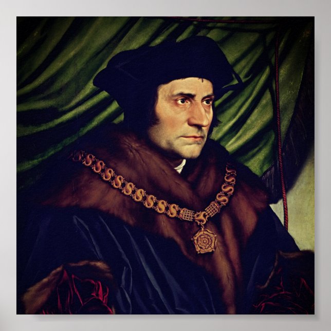 Poster Sir Thomas More - par Hans Holbein, le Jeune (Devant)