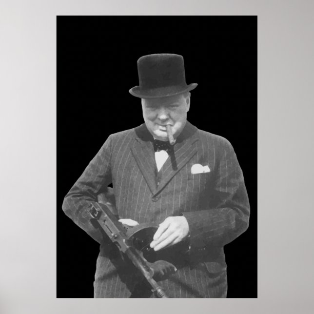 Poster Sir Winston Churchill (Devant)