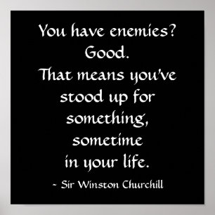 Poster Sir Winston Churchill Quote