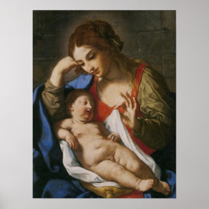 Poster Sirani - Madonna Contempler