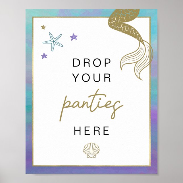 Poster SIREN Beach Mermaid Bachelorette Panty Drame (Devant)