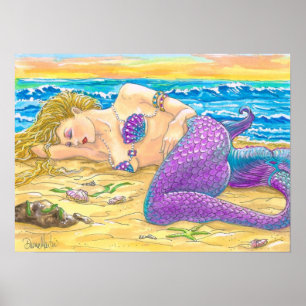 Poster Sirène de couchage