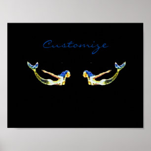 Poster Sirène de natation Thunder_Cove