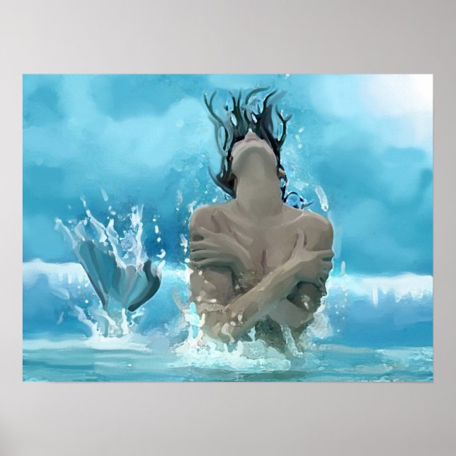 Poster Sirène en jeu (Devant)