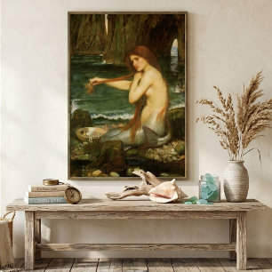 Poster Sirène par John William Waterhouse
