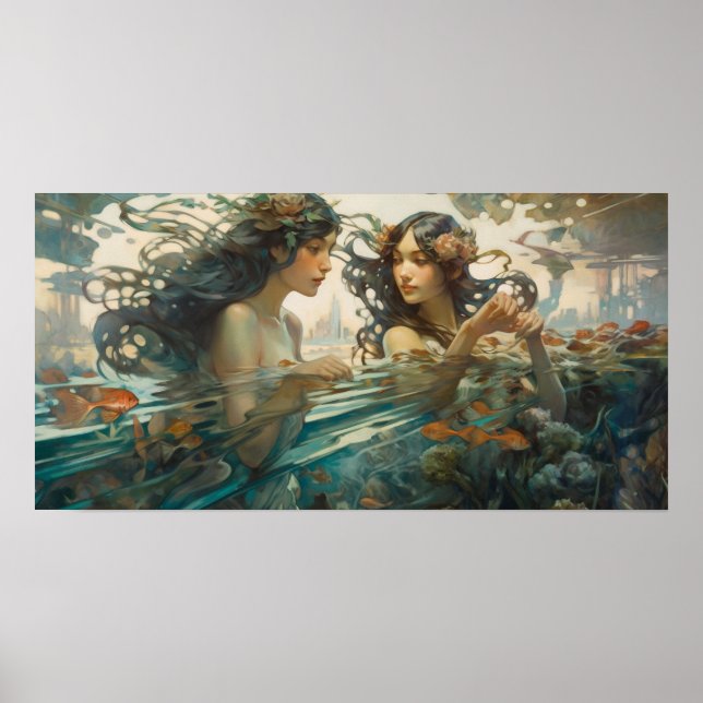 Poster Sirènes émergentes des profondeurs (Devant)