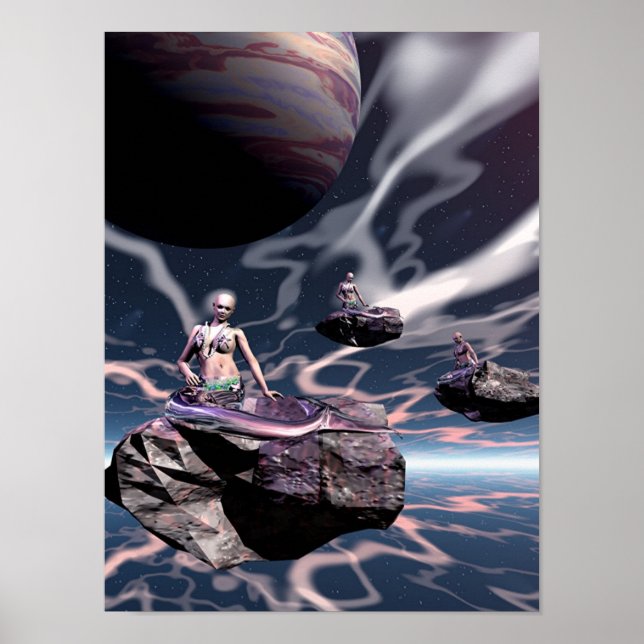 Poster sirènes spatiales (Devant)