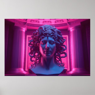 Poster Sirènes Synthwave : Rencontre Vaporwave avec Medus