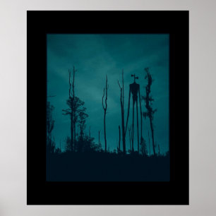 Poster Sirenhead Tête Horreur Creepypasta