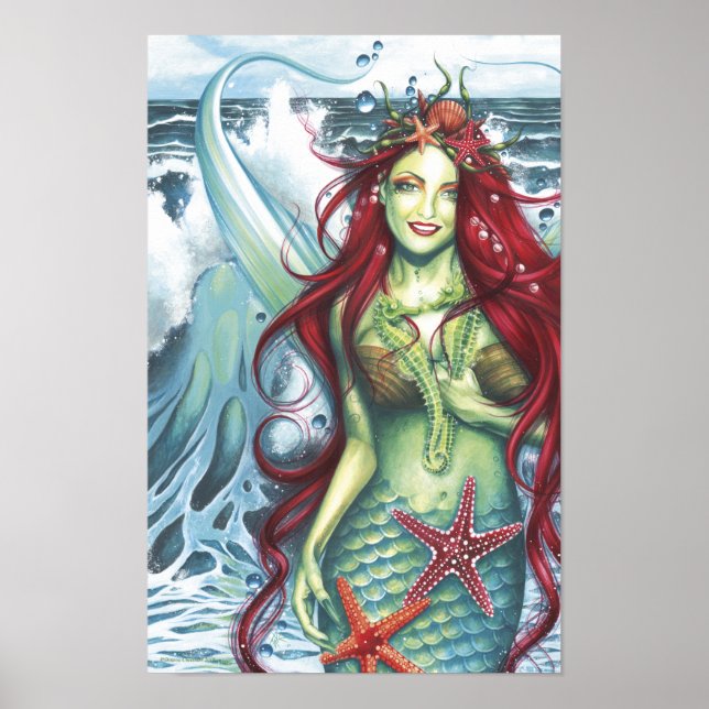Poster Sirens Love a Mermaids Kiss (Devant)