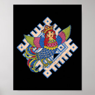 Poster Sirin Mythologique Slave Paganisme Nordique Ancien