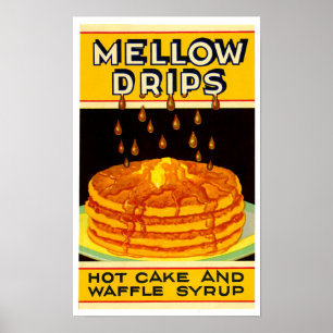 Poster Sirop de marque Vintage Lyons-Magnus Mellow Drips