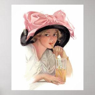 Poster Siroter du soda