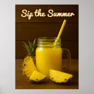 Poster Sirotez l'été - Pineapple Juice Art Imprimer