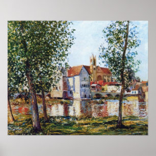Poster Sisley - Moret-Sur-Loing In Morning Sun 1888