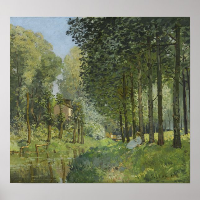 Poster Sisley - Reposez-Vous Le Long Du Bord De Fleuve Du (Devant)