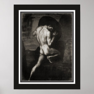 Poster "Sisphyus" Art Nouveau de Franz Von Stuck