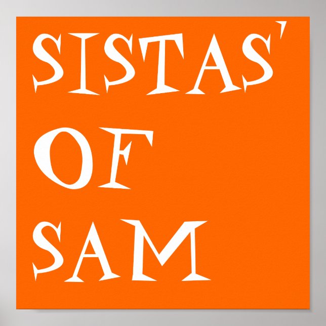 POSTER SISTAS' DE SAM (Devant)