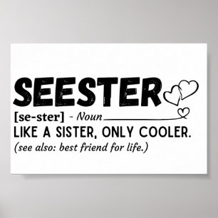 Poster Sister Funny Seester définition