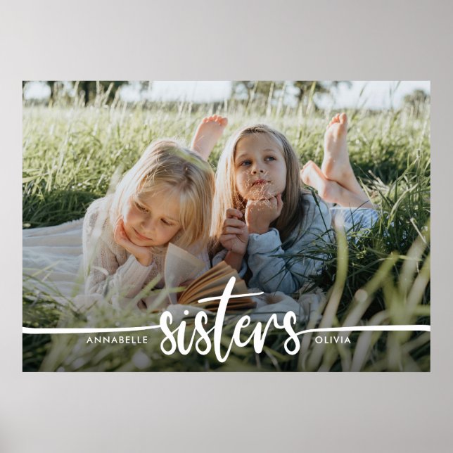 Poster Sisters Script Photo moderne (Devant)