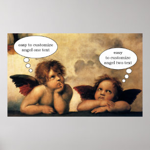 Poster Sistine Madonna Angels by Raphael Sanzio