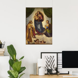 Poster Sistine Madonna par Rapahel