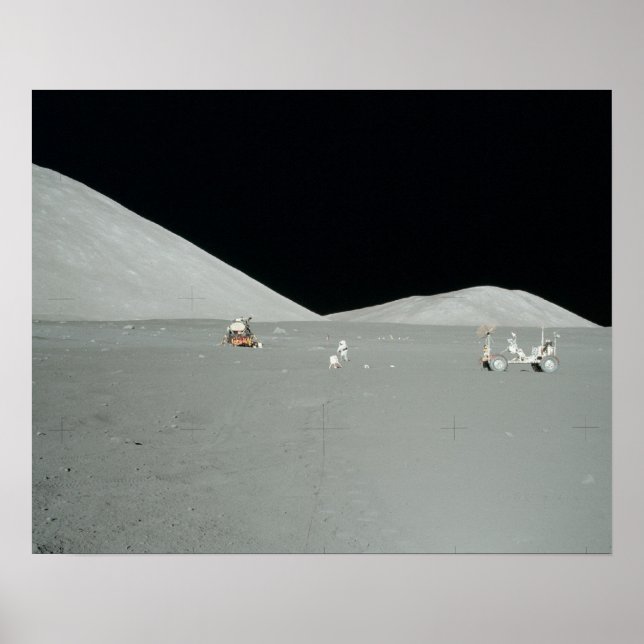 Poster Site d'atterrissage d'Apollo 17 (Devant)