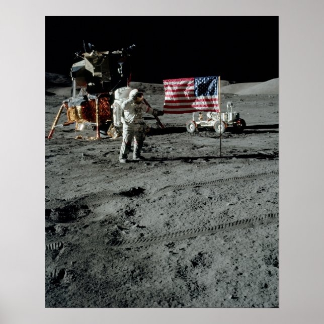 Poster Site d'atterrissage d'Apollo 17 (Devant)