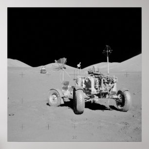 Poster Site d'atterrissage d'Apollo 17 Taurus-Littrow