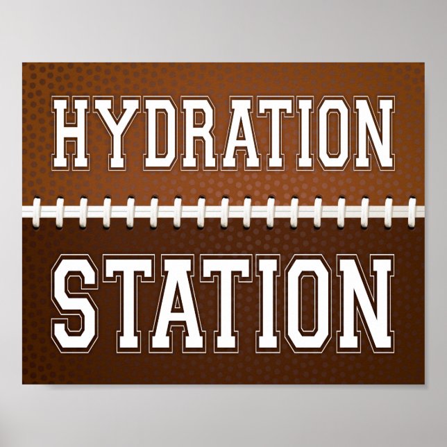 Poster SITE D'HYDRATION DE Football Party (Devant)
