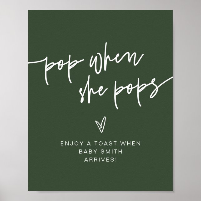 Poster SITE MARLO Forest Green Boho Pop Quand Elle Pops (Devant)