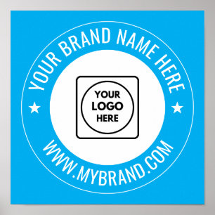 Poster Site Web de Marque de Logo d'Entreprise Personnali