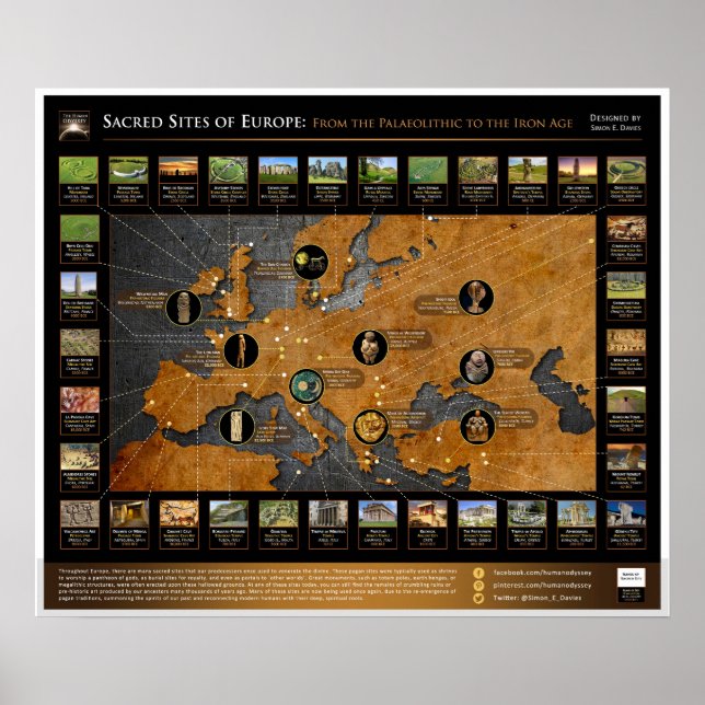 Poster Sites sacrés d'Europe (Devant)