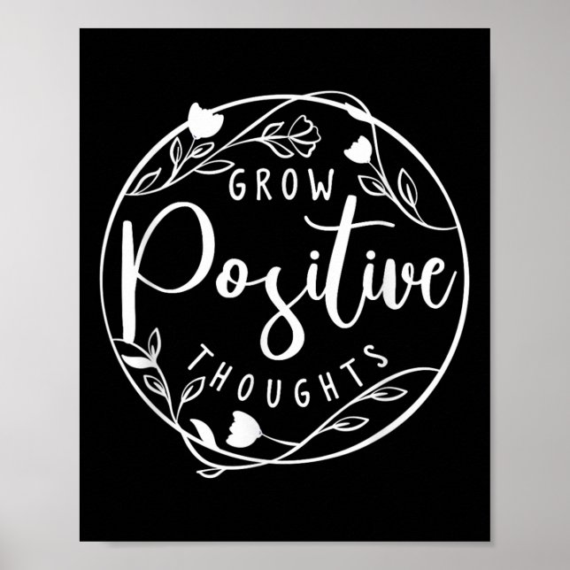 Poster Sitive Affirmation And Sritual Or Grow Sitive Thou (Devant)