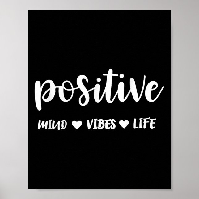 Poster Sitive Mind Sitive Vibes Sitive Life Motivational  (Devant)