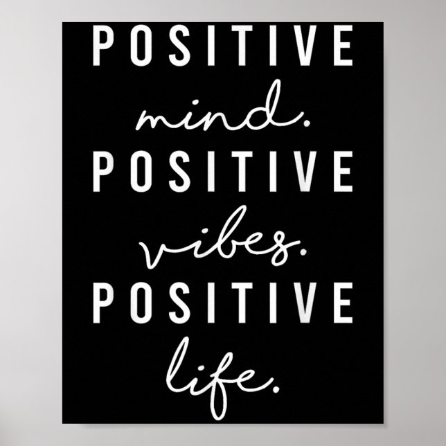 Poster Sitive Mind Vibes Life Visualization Sitivity Moti (Devant)