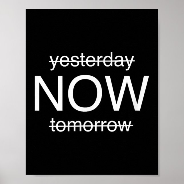 Poster Sitive Mindset – Live In The Moment Motivational D (Devant)