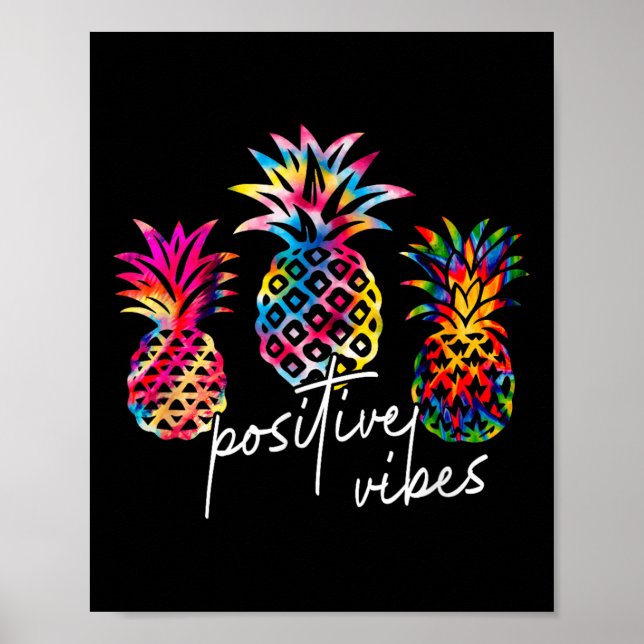 Poster Sitive Vibe Ne Transfer Day Infertility Ivf Tie Dy (Devant)