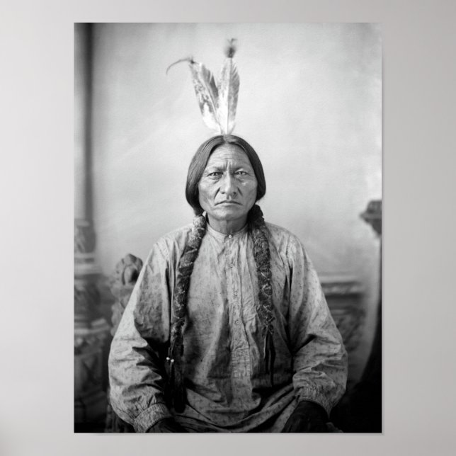 Poster Sitting Bull Portrait - Vers 1883 (Devant)