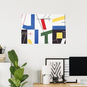 Poster Six Espaces avec des croix   Sophie Taeuber-Arp  