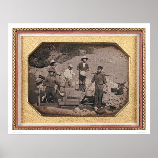 Poster Six mineurs avec rocker, broches... (40046) (Devant)