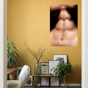 Poster six pack Musclescape Hot Guy